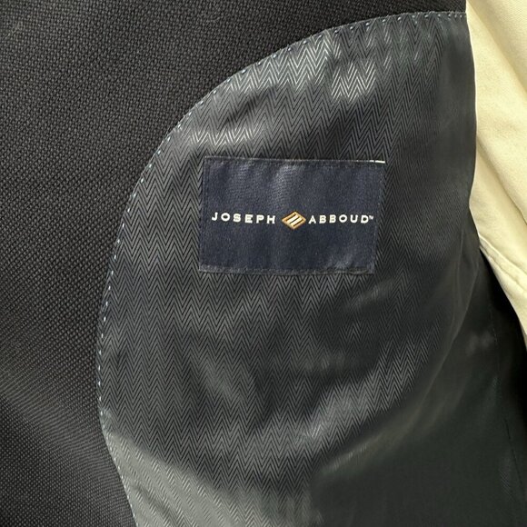 JOSEPH ABBOUD HERITAGE jacket blazer sport coat modern fit stretch navy blue 52R - Picture 8 of 9